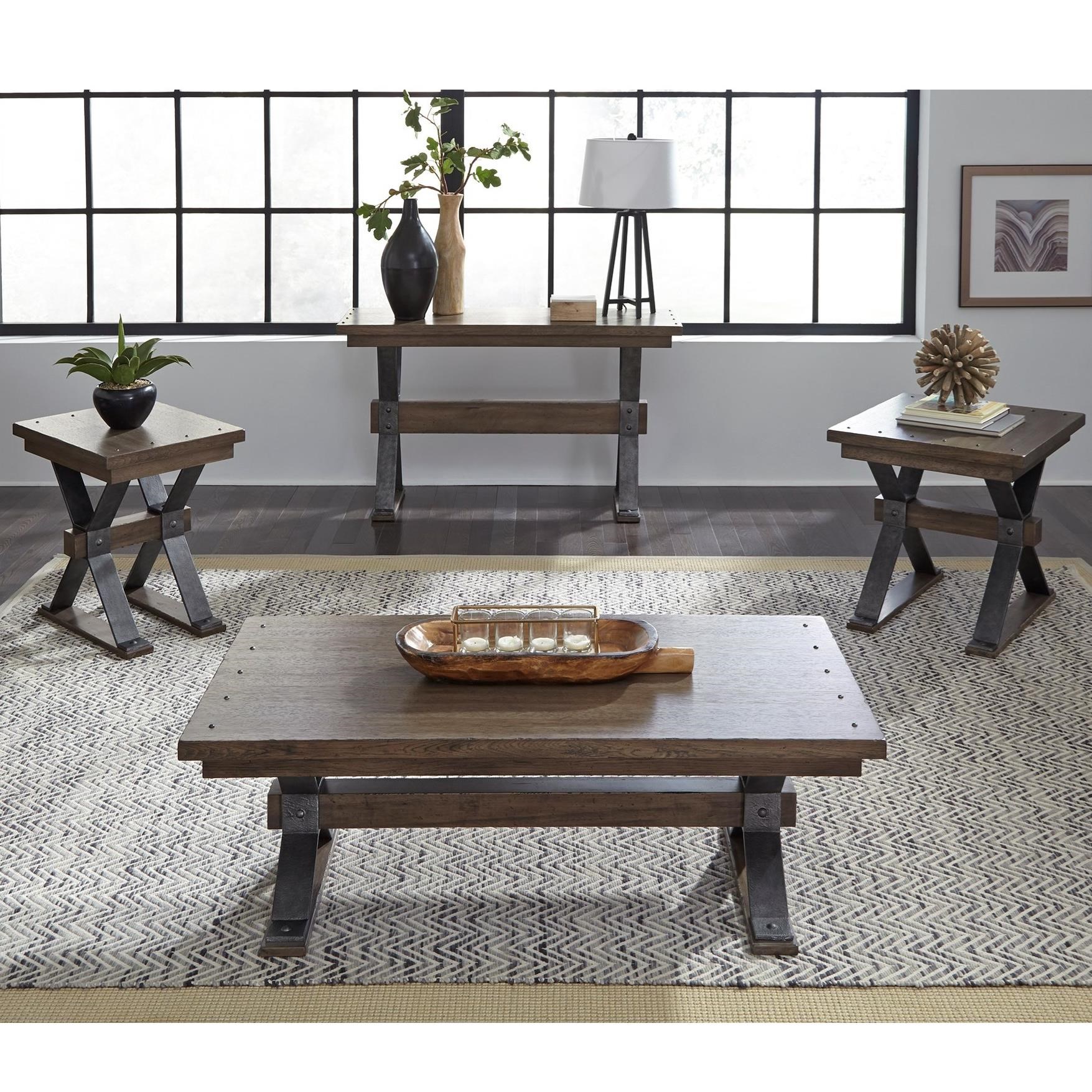 Sonoma road trestle top table